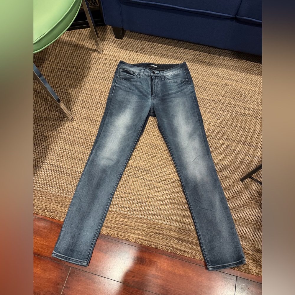 Express Men's Indigo Slim Cut Hyper Stretch Jeans 31x32